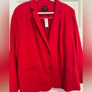 Talbots Vibrant Red Suit Jacket